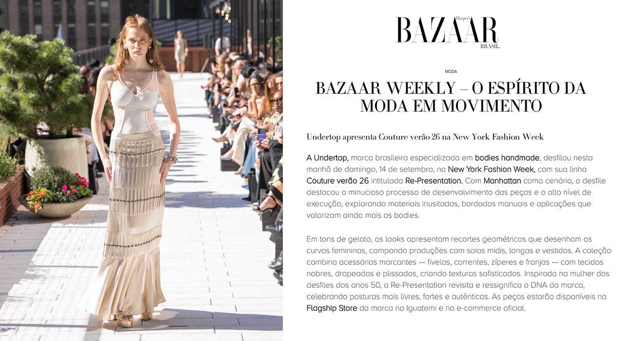 Undertop no Site da Bazaar