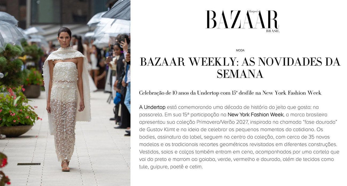Undertop no site da Harpers Bazaar