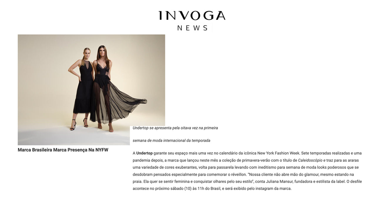 Undertop no site Invoga News