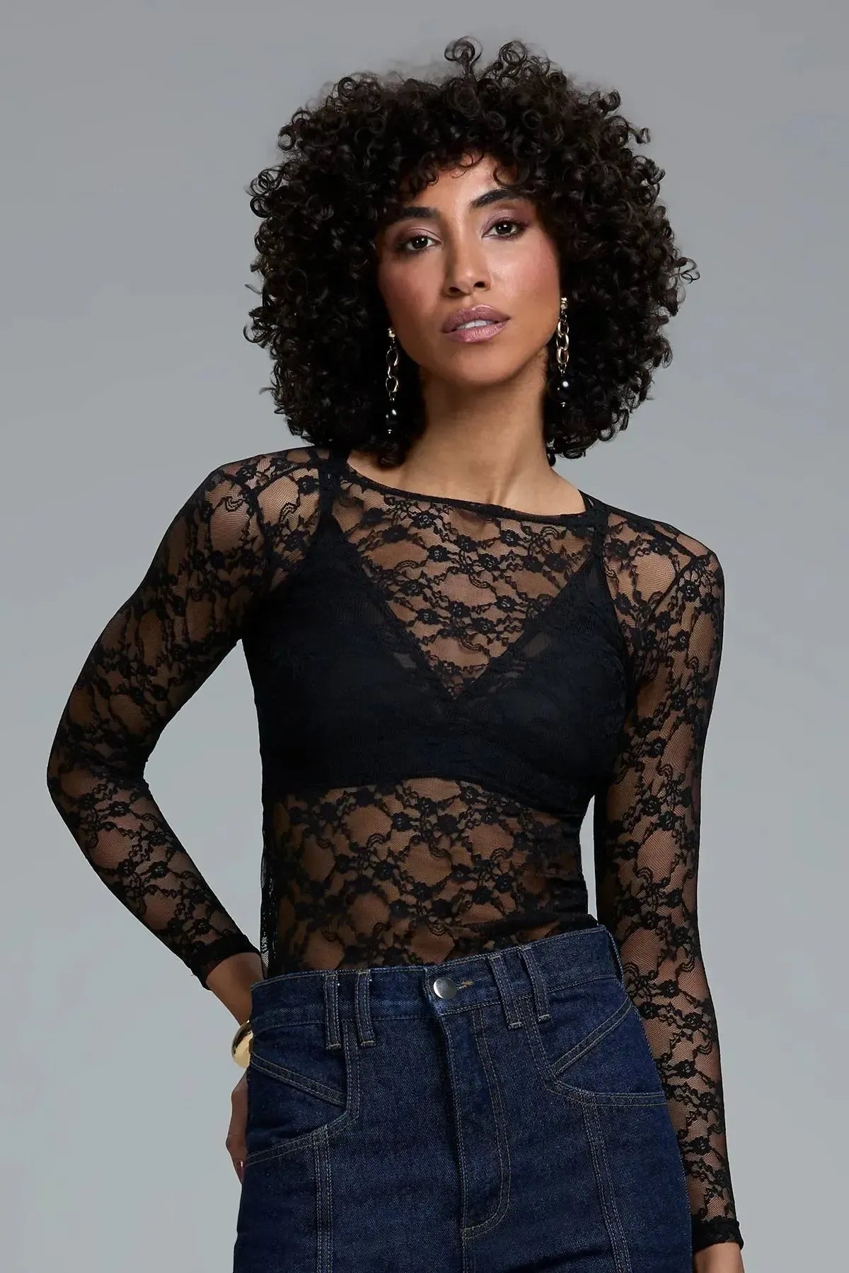 BLUSA RENDA UT Preto