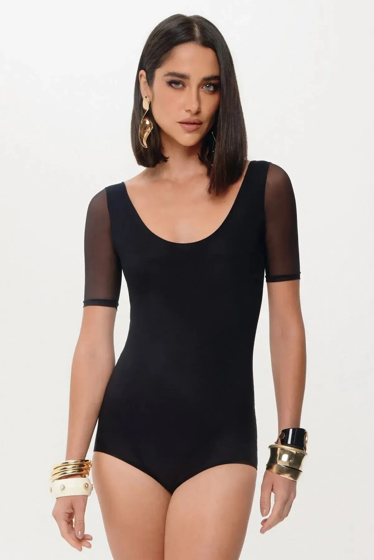 Body Luciana Basic Preto
