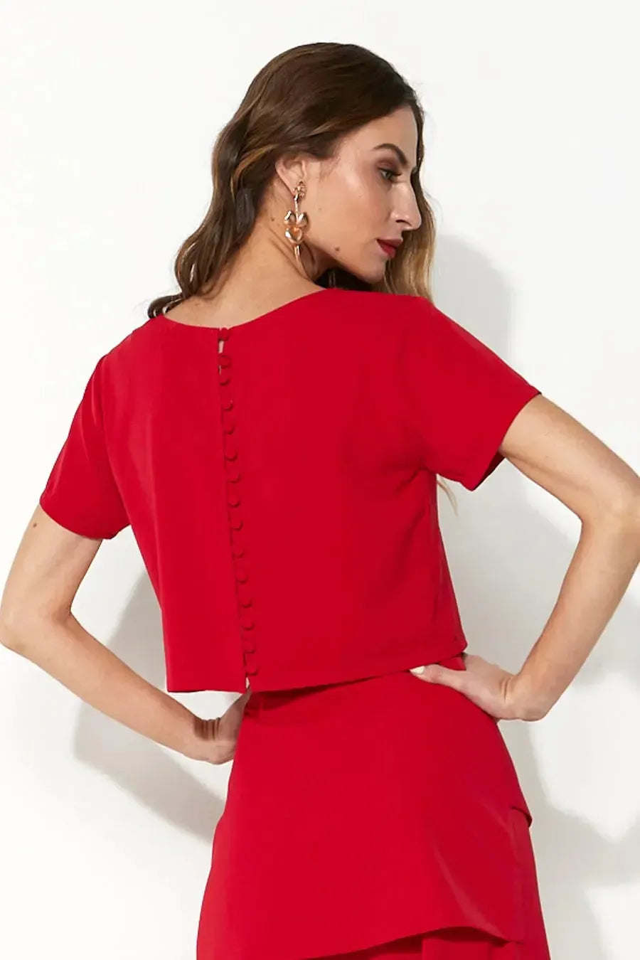 Cropped Lana Vermelho