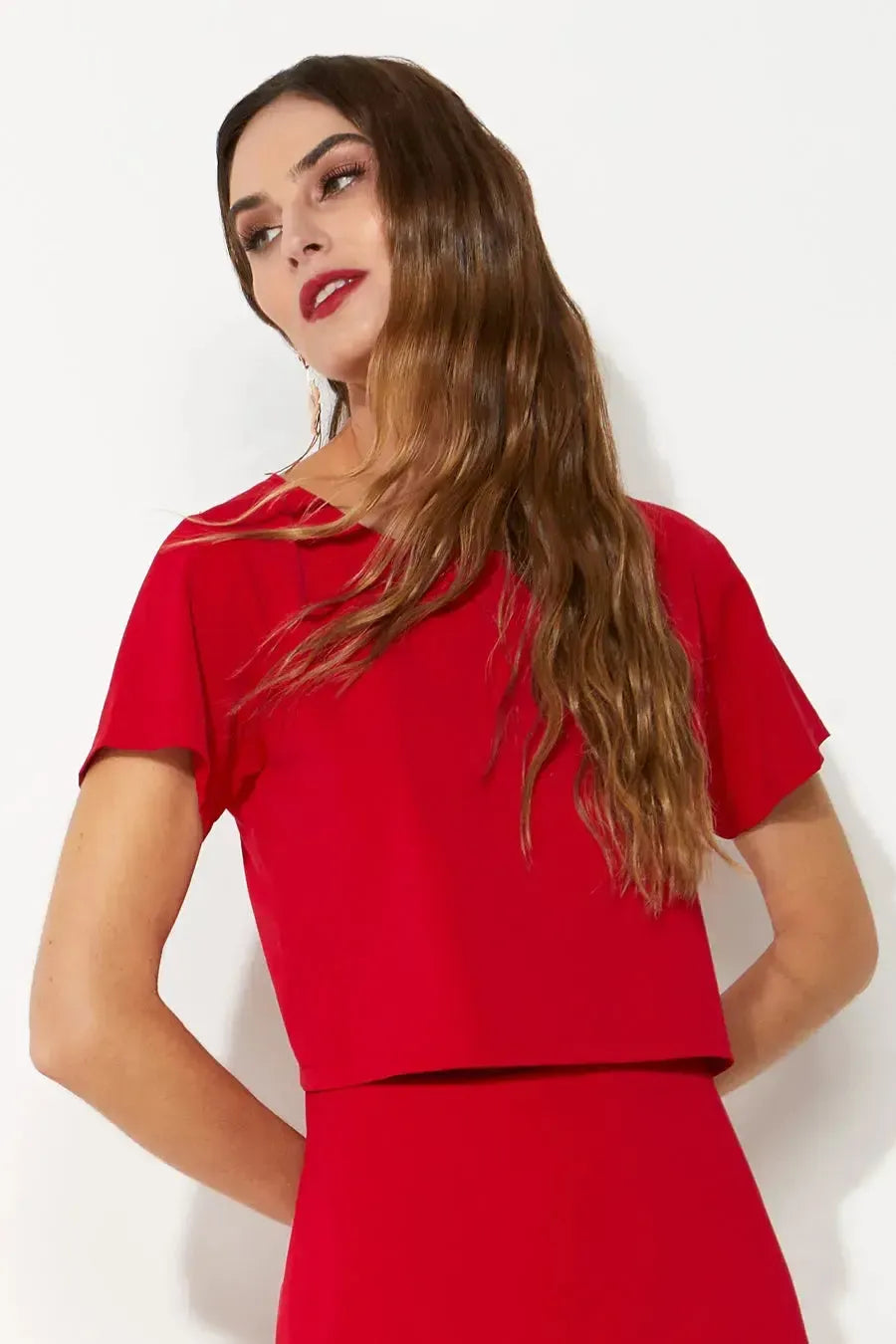 Cropped Lana Vermelho