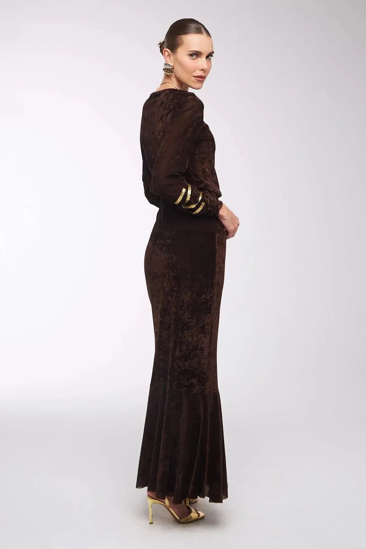 Saia Madalena Marrom