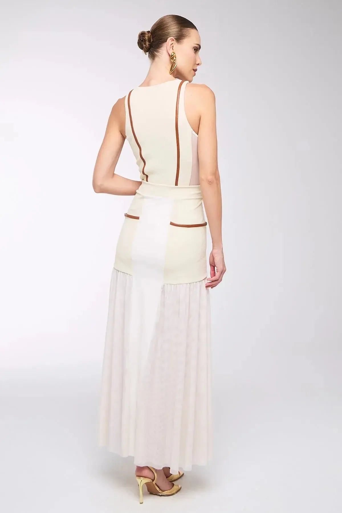 Saia Mônica GELATO/CARAMELO