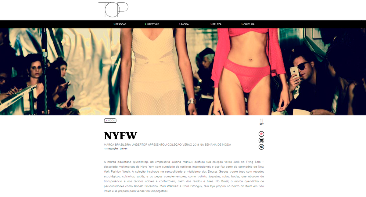 Undertop na TOP Magazine