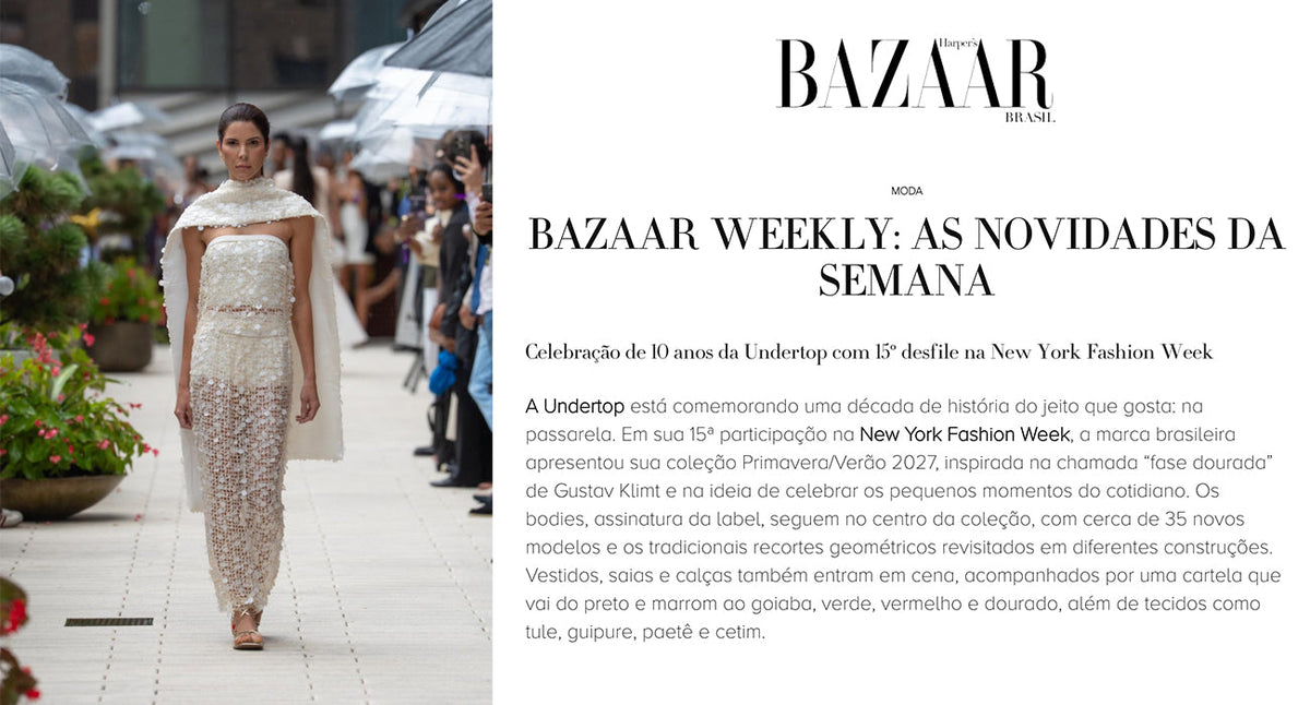 Undertop no site da Harpers Bazaar