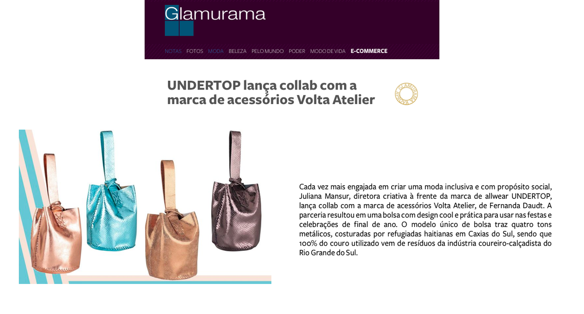Undertop no site Glamurama