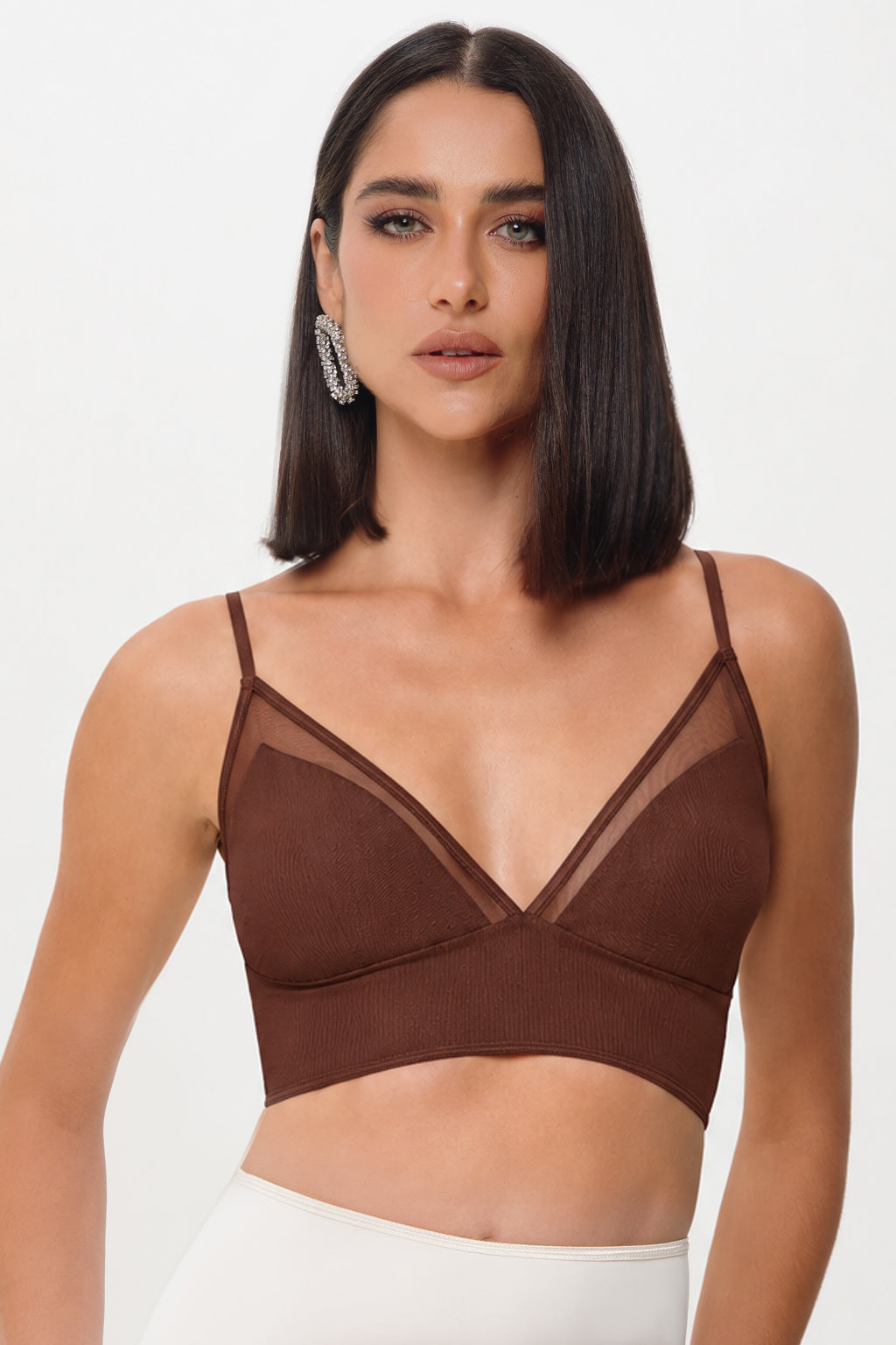 Top Aline Marrom