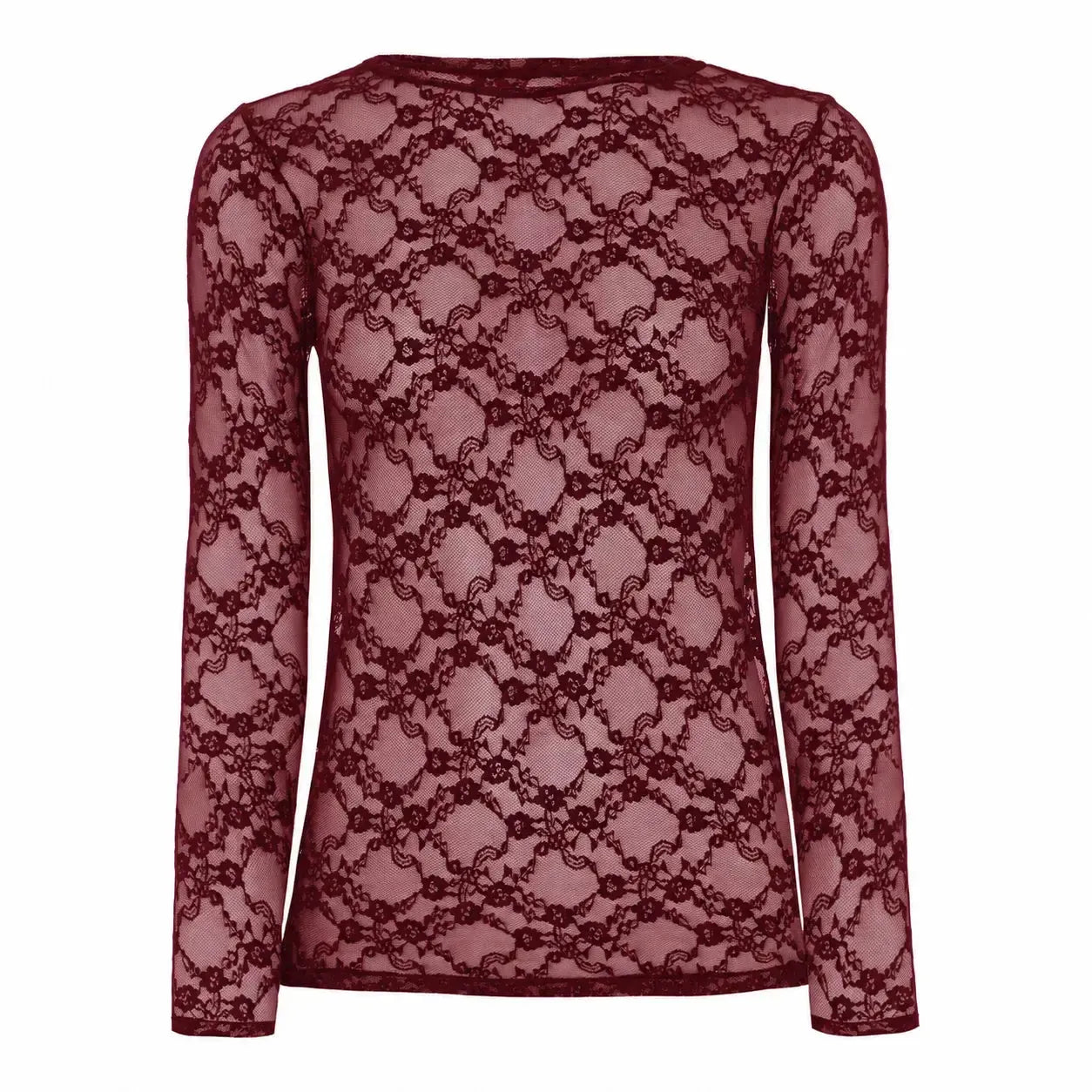 BLUSA RENDA UT Bordô