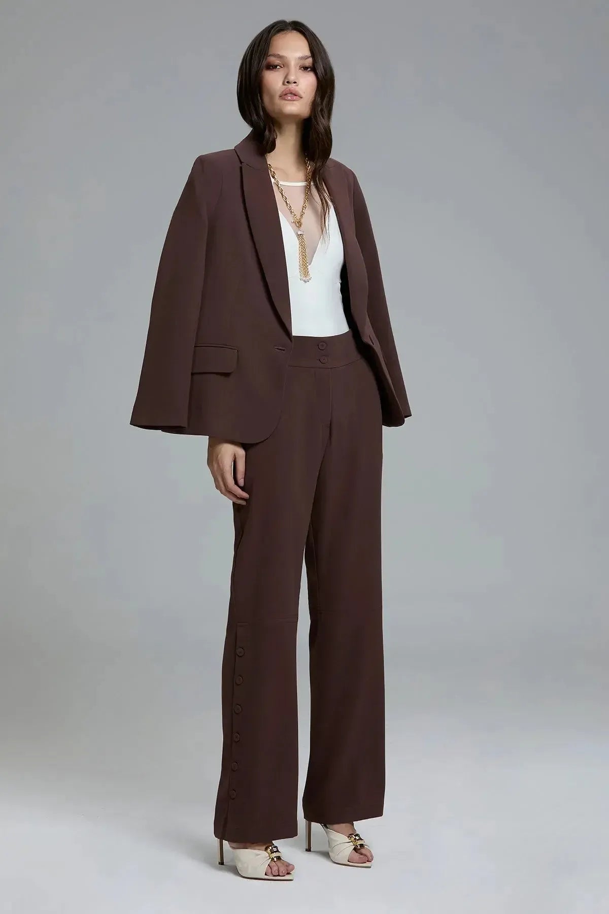 Blazer Daniela Marrom