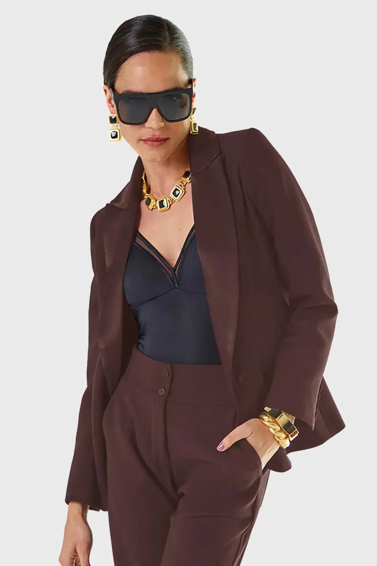 Blazer Daniela Marrom