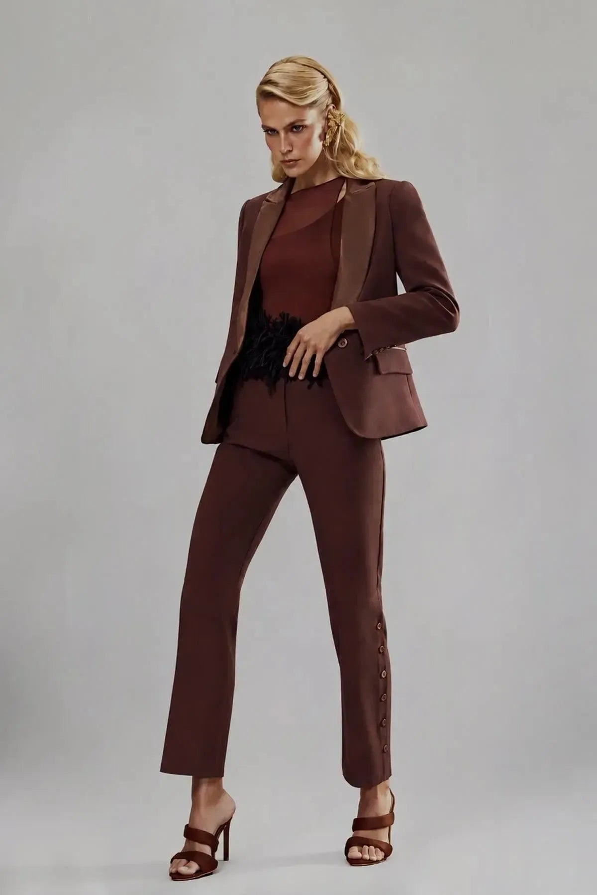 Blazer Marie Marrom
