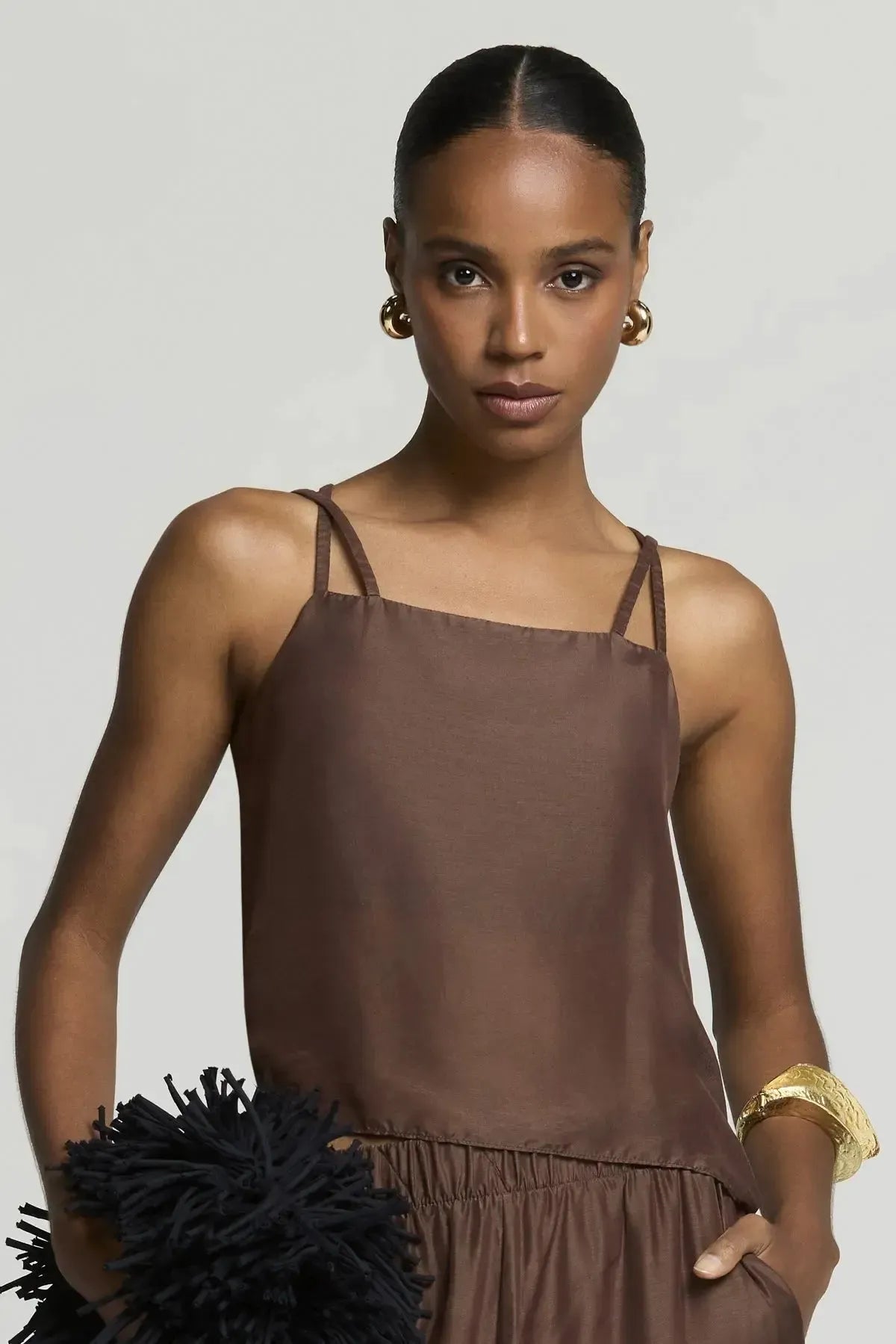 Blusa Fernanda Marrom