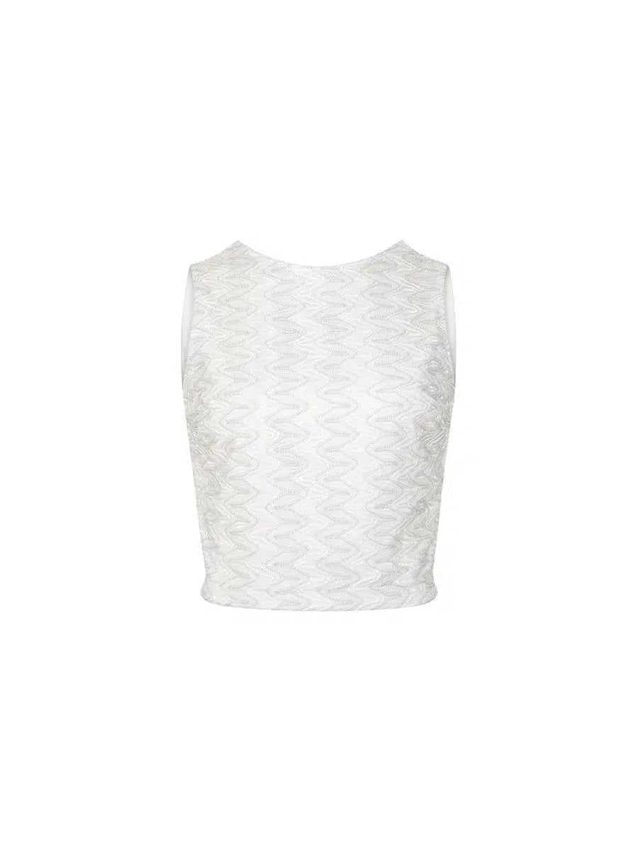 Blusa Lisianto Branco/Prata