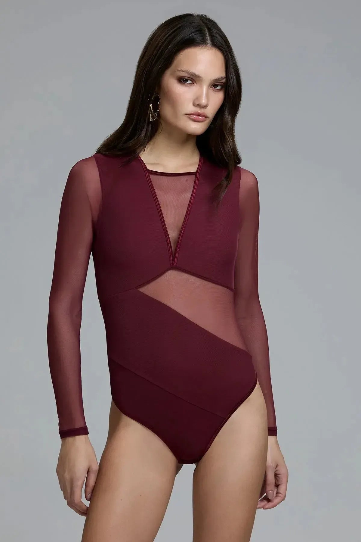 Body Fio Melanie Bordô