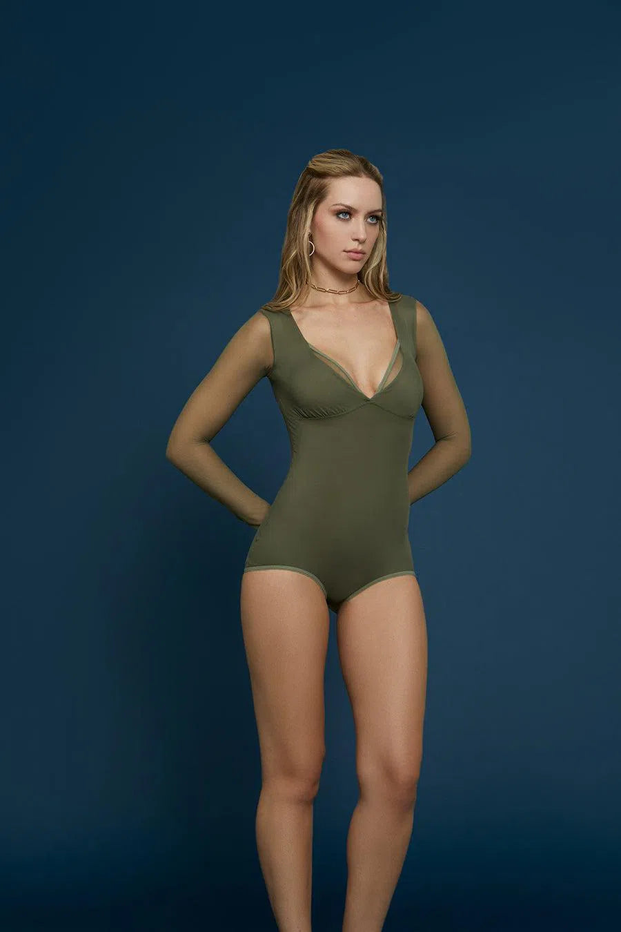 Body Liz Verde Militar-Undertop-Body
