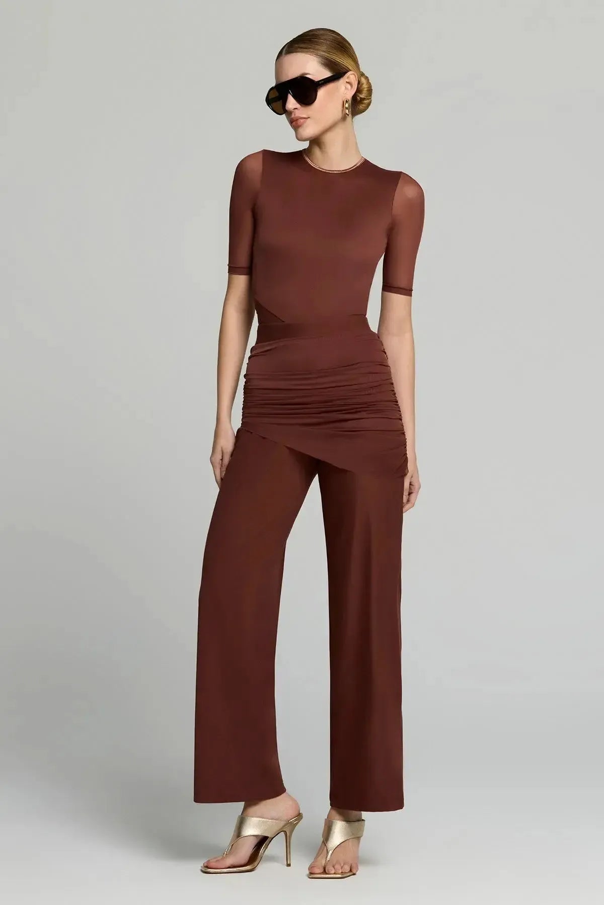 Calça Cláudia Marrom