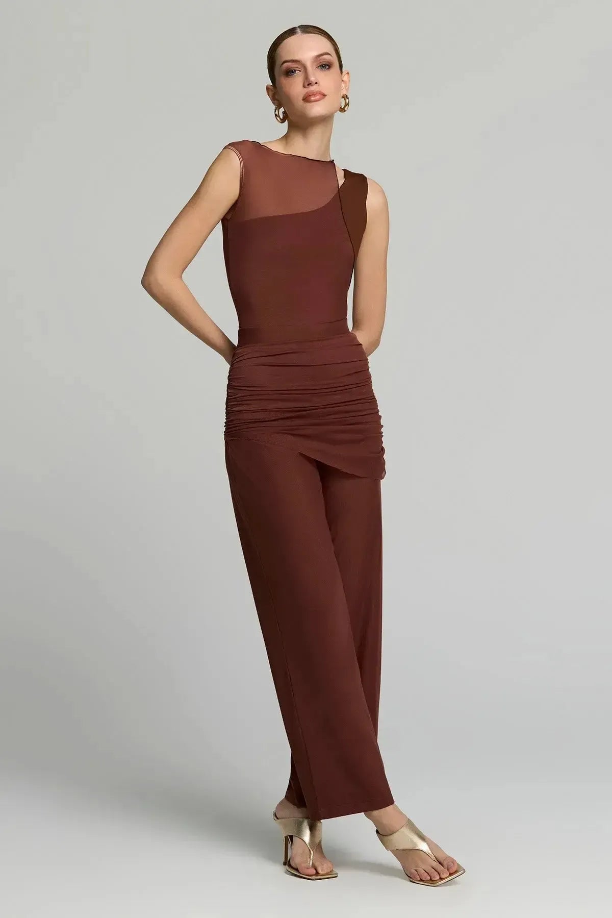 Calça Cláudia Marrom