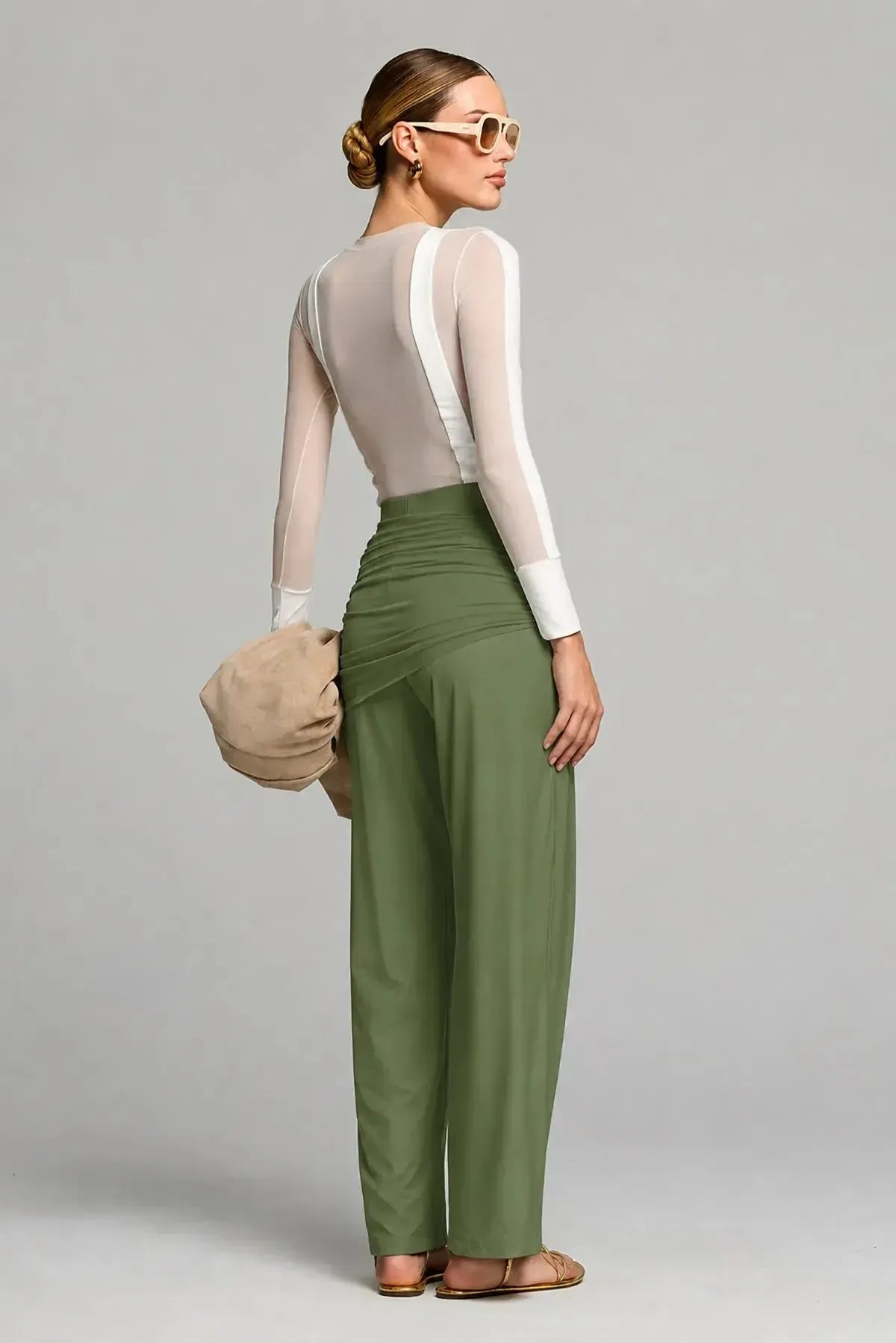 Calça Cláudia Verde Folha