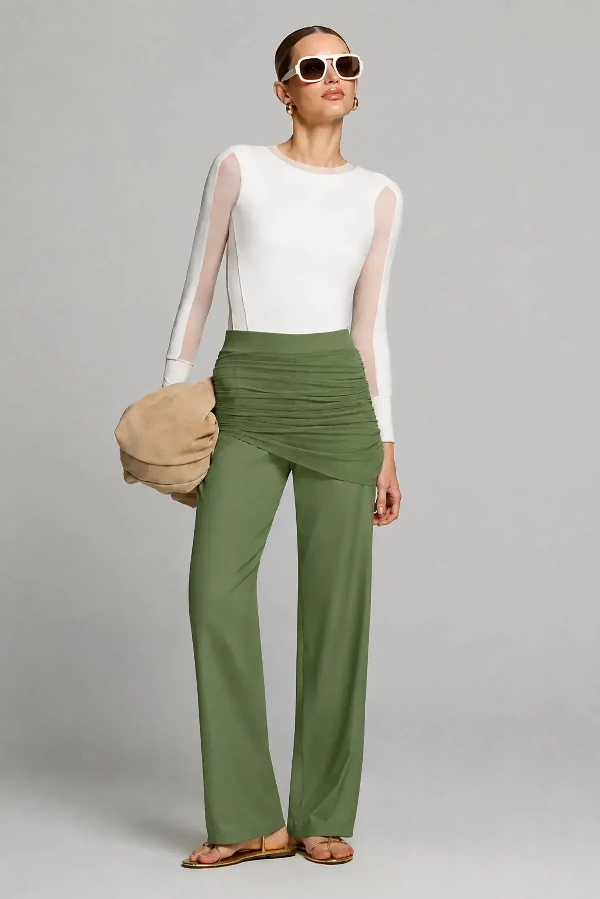 Calça Cláudia Verde Folha