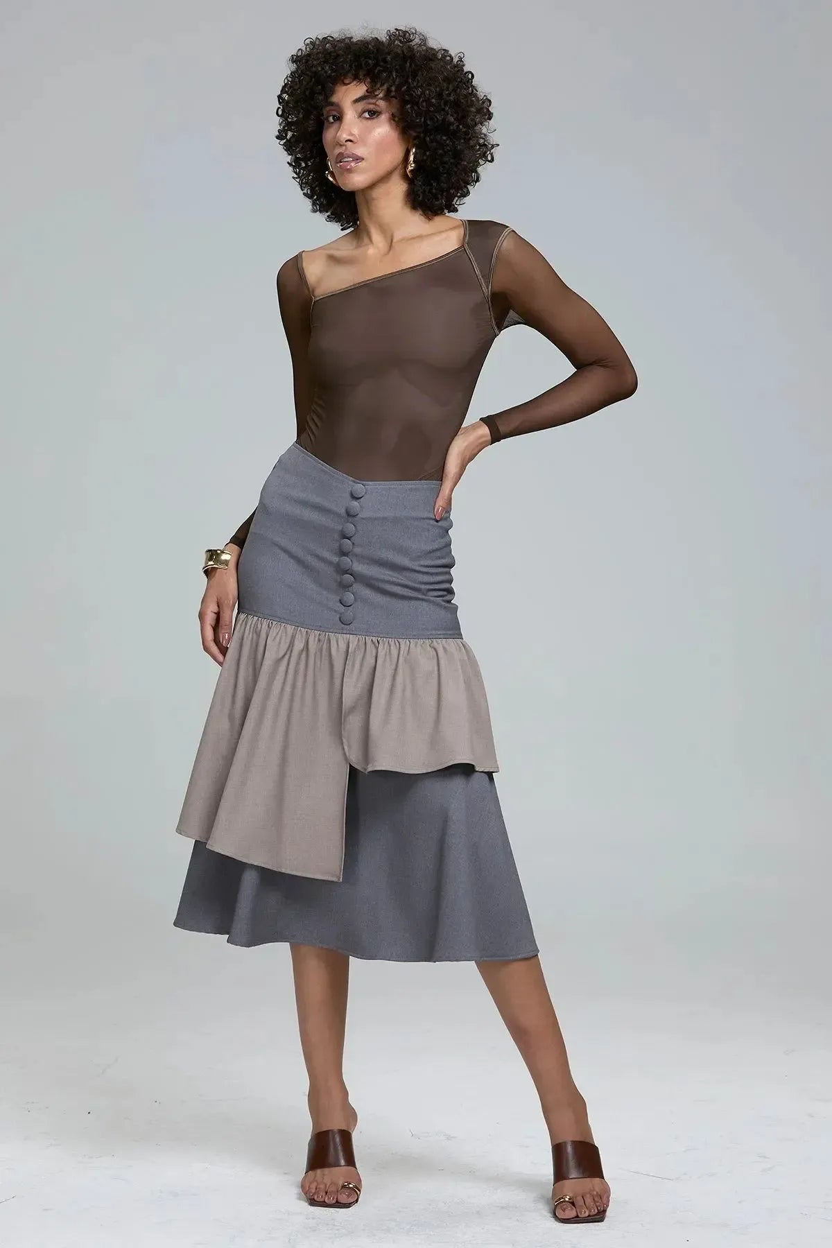 Saia Donna Cinza