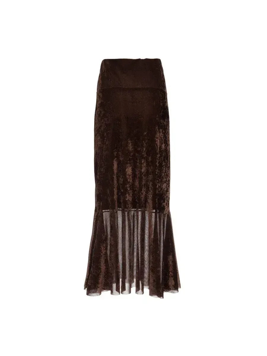 Saia Madalena Marrom