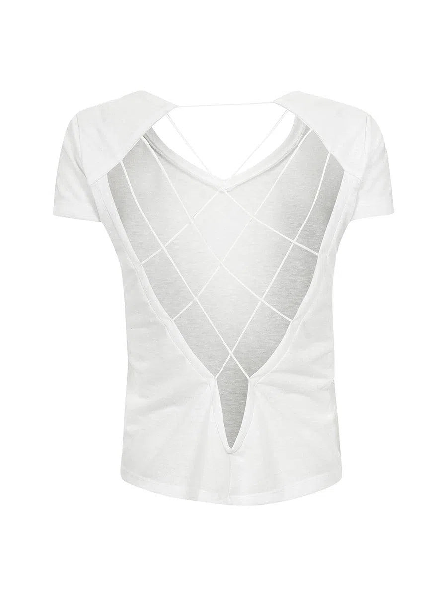 T- Milena Basic Branco-Undertop-T-shirt