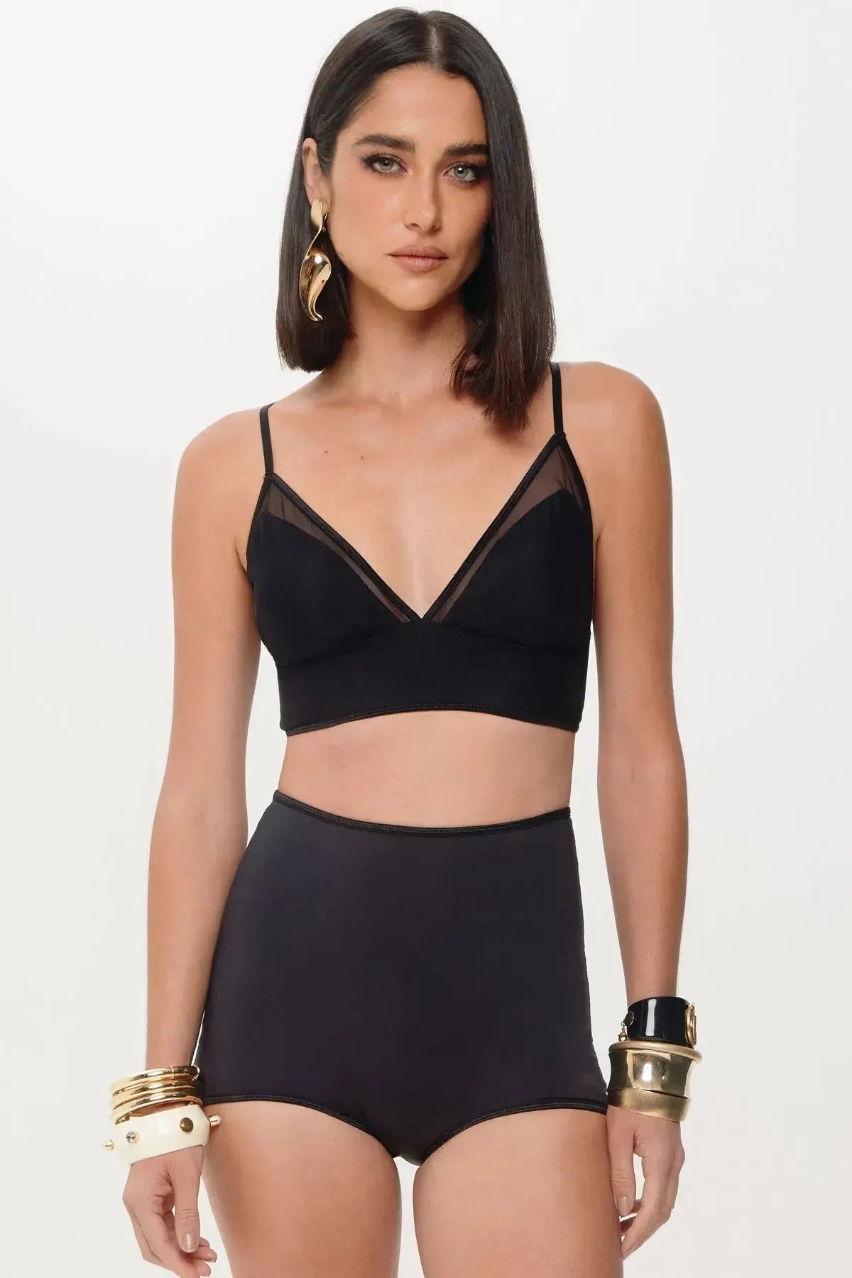 Top Aline Preto